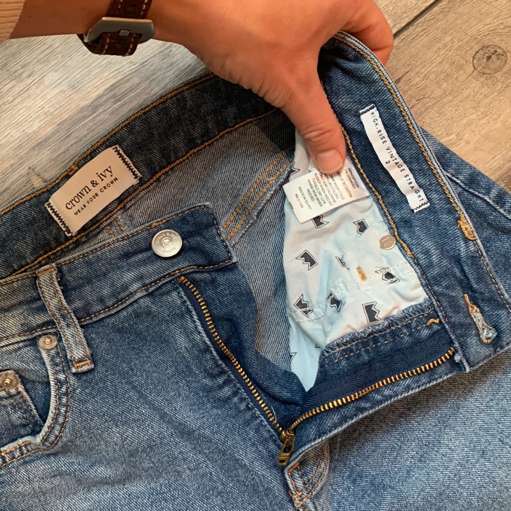 Crown and Ivy Straight Leg Jeans